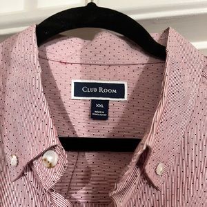 New!! Never worn. Rose/Pink Button up shirt.